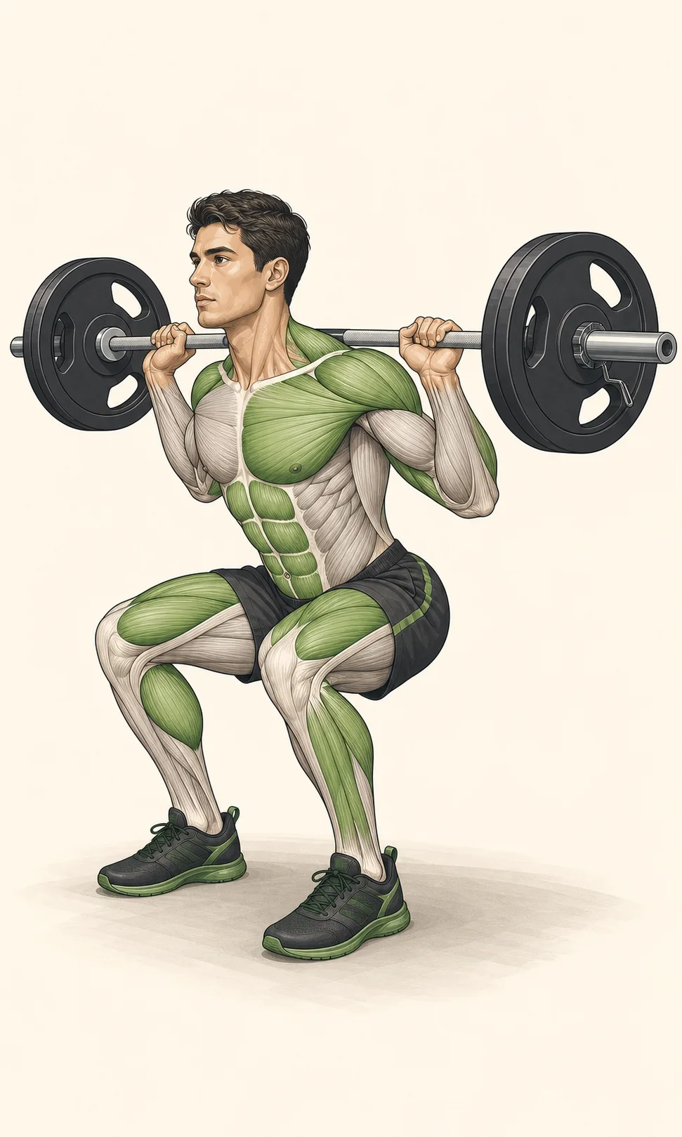 Entrenamiento de fuerza en gimnasio